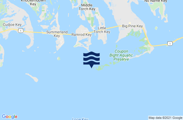 Mapa da tábua de marés em Munson Island (Newfound Harbor Channel), United States