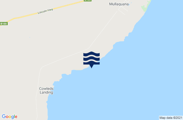 Mapa da tábua de marés em Murrippi Beach, Australia