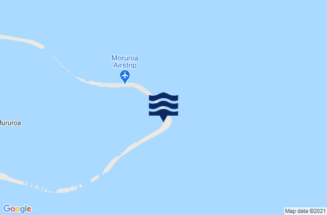 Mapa da tábua de marés em Mururoa Atoll, French Polynesia