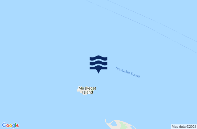 Mapa da tábua de marés em Muskeget I. channel 1 mile northeast of, United States