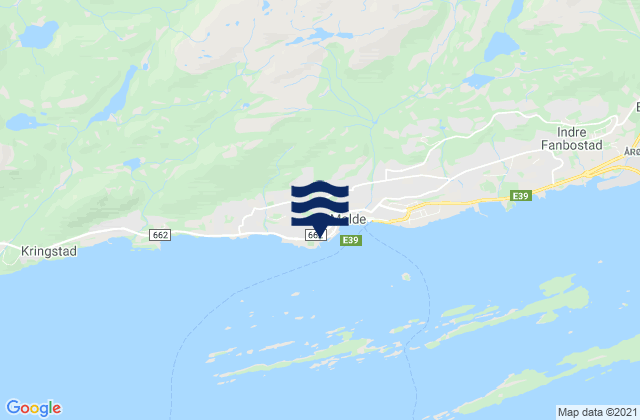 Mapa da tábua de marés em Møre og Romsdal fylke, Norway