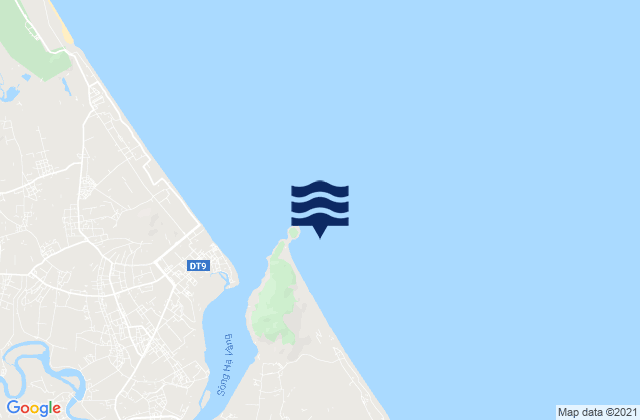Mapa da tábua de marés em Mũi Sot, Vietnam