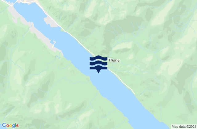 Mapa da tábua de marés em N of Ship Creek, United States