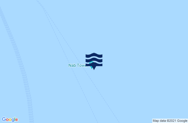 Mapa da tábua de marés em Nab Tower, United Kingdom