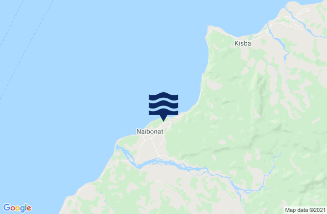 Mapa da tábua de marés em Naisano Dua, Indonesia