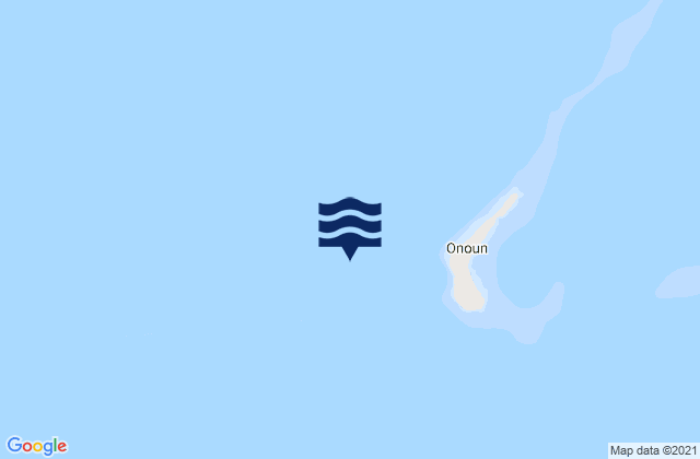 Mapa da tábua de marés em Namonuito Atoll, Micronesia
