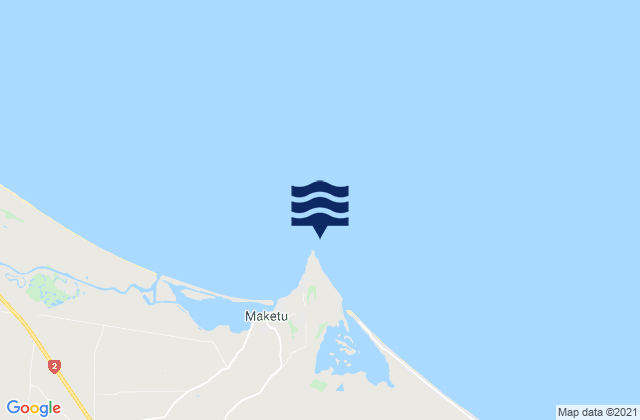 Mapa da tábua de marés em Newdicks Beach, New Zealand