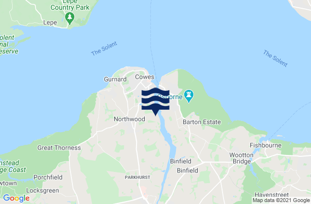 Mapa da tábua de marés em Newport, United Kingdom