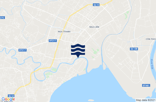 Mapa da tábua de marés em Nga Sơn, Vietnam