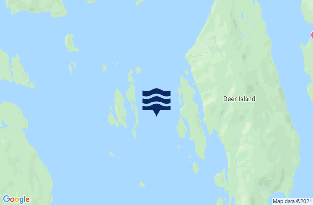 Mapa da tábua de marés em Niblack Islands, United States