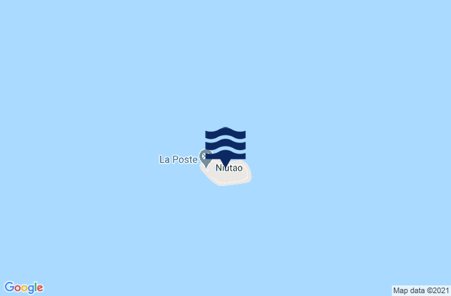 Mapa da tábua de marés em Niutao, Tuvalu