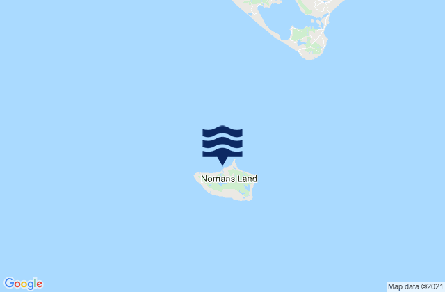 Mapa da tábua de marés em No Man's Land, United States