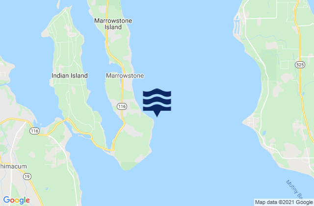 Mapa da tábua de marés em Nodule Point 0.5 mile southeast of, United States