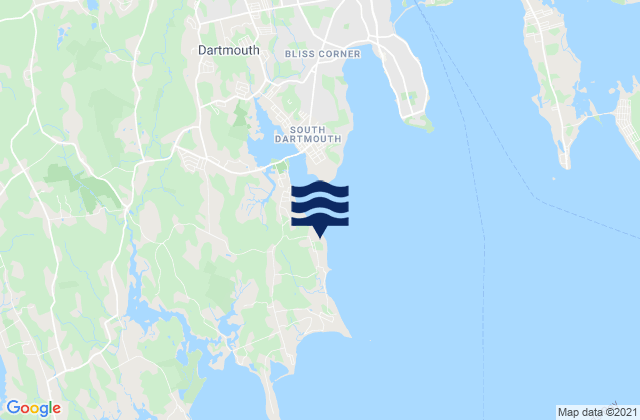 Mapa da tábua de marés em Nonquitt, United States