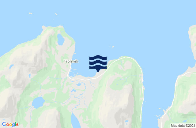 Mapa da tábua de marés em Norskesanden, Norway