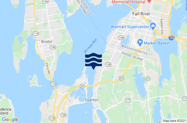 Mapa da tábua de marés em North End (Bay Oil Pier), United States