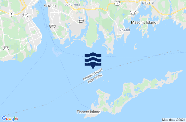 Mapa da tábua de marés em North Hill Point 1.1 miles NNW of, United States