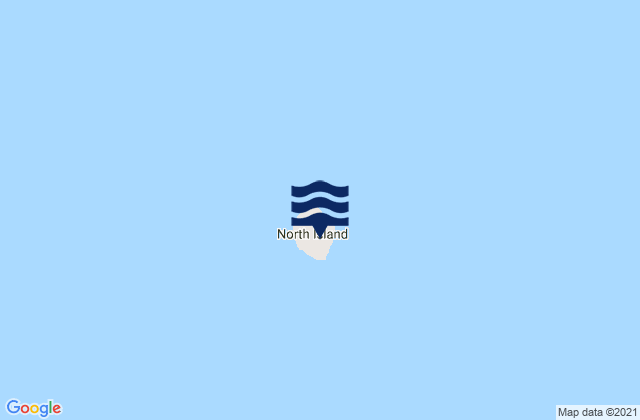 Mapa da tábua de marés em North Island, Australia