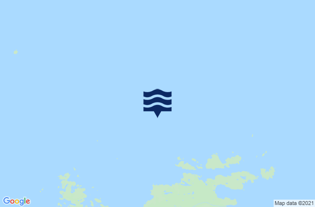 Mapa da tábua de marés em North of Perevalnie Island Shuyak Island, United States