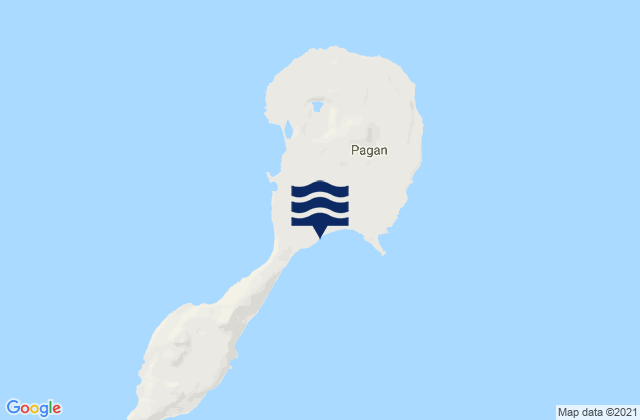 Mapa da tábua de marés em Northern Islands Municipality, Northern Mariana Islands