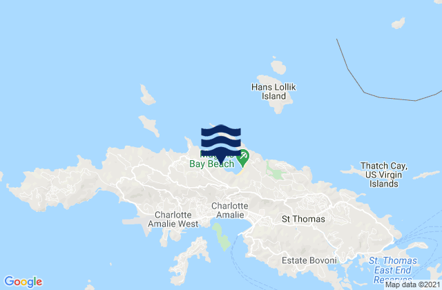 Mapa da tábua de marés em Northside, U.S. Virgin Islands