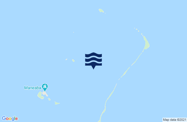 Mapa da tábua de marés em Nukufetau, Tuvalu