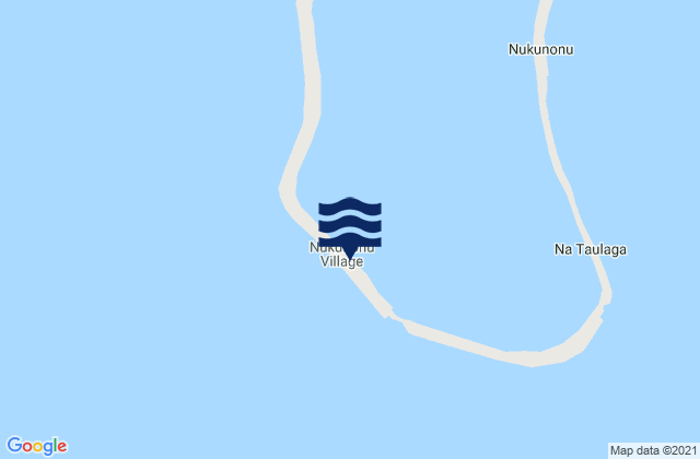 Mapa da tábua de marés em Nukunonu, Tokelau