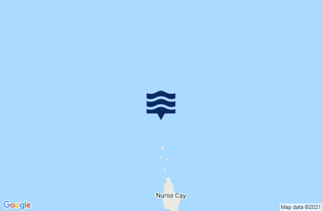 Mapa da tábua de marés em Nurse Channel, Bahamas