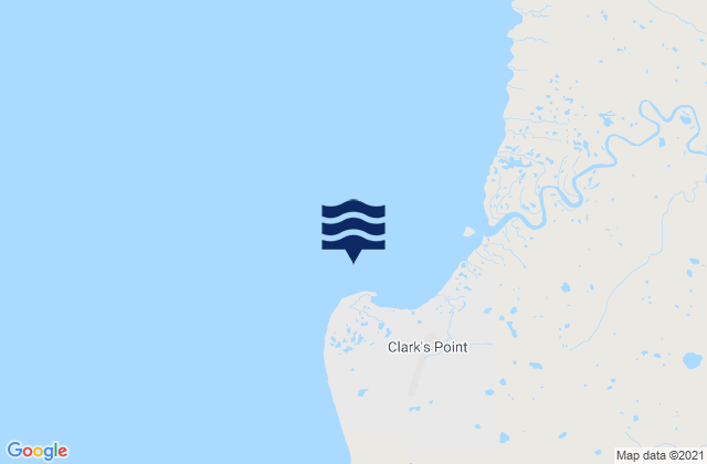 Mapa da tábua de marés em Nushagak Bay (clarks Point), United States