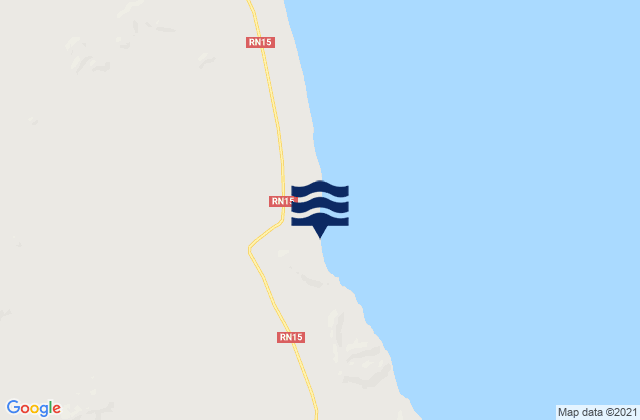 Mapa da tábua de marés em Obock, Djibouti