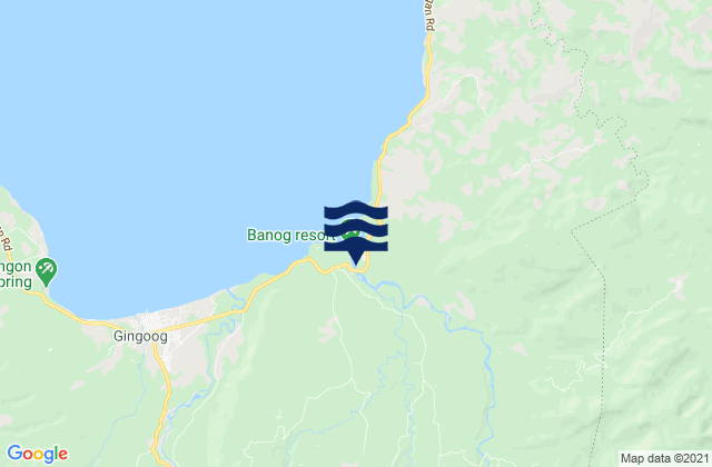 Mapa da tábua de marés em Odiongan, Philippines