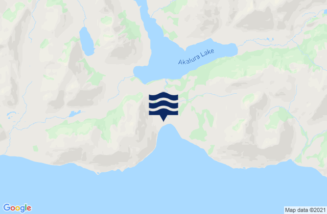 Mapa da tábua de marés em Olga Bay (A P A Cannery), United States