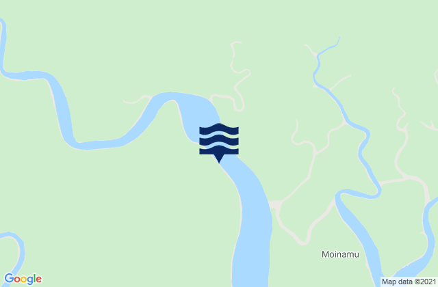 Mapa da tábua de marés em Omati, Papua New Guinea