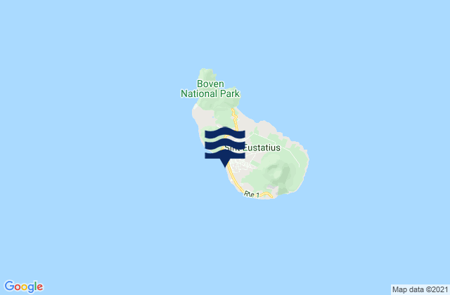 Mapa da tábua de marés em Oranjestad, Bonaire, Saint Eustatius and Saba 