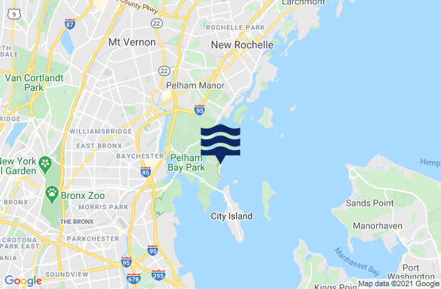 Mapa da tábua de marés em Orchard Beach, United States