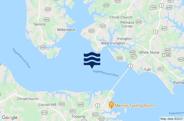 Mapa da tábua de marés em Orchard Point 1.0 mile south of, United States
