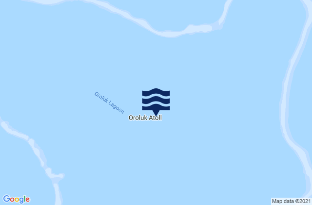 Mapa da tábua de marés em Oroluk Municipality, Micronesia