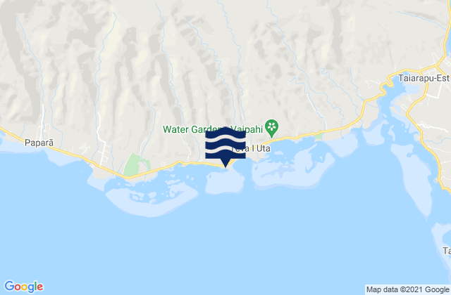 Mapa da tábua de marés em Otutara, French Polynesia