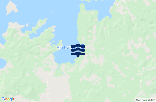 Mapa da tábua de marés em Pacar, Indonesia