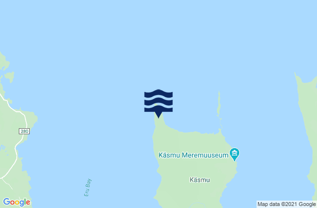 Mapa da tábua de marés em Palganeem, Estonia
