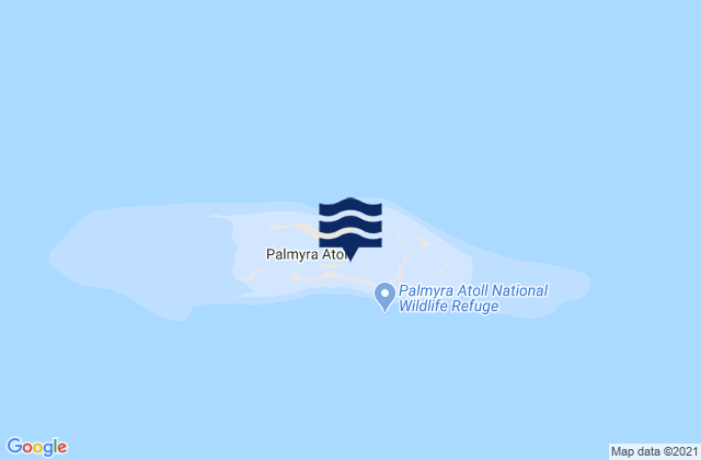 Mapa da tábua de marés em Palmyra Atoll, United States Minor Outlying Islands