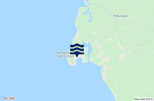Mapa da tábua de marés em Panukulan, Philippines