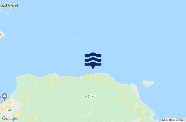 Mapa da tábua de marés em Patikul, Philippines