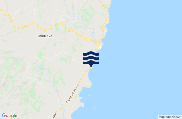 Mapa da tábua de marés em Patonan, Philippines