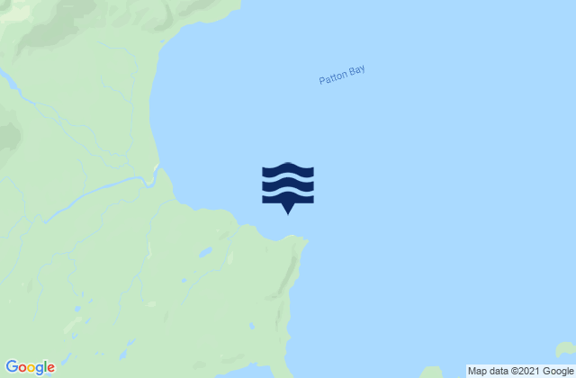 Mapa da tábua de marés em Patton Bay, United States