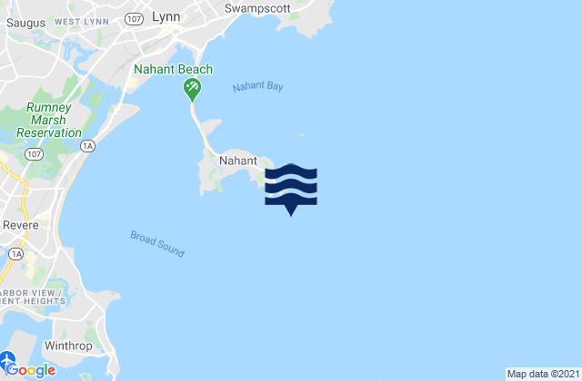 Mapa da tábua de marés em Pea Island 0.4 n.mi. southeast of, United States