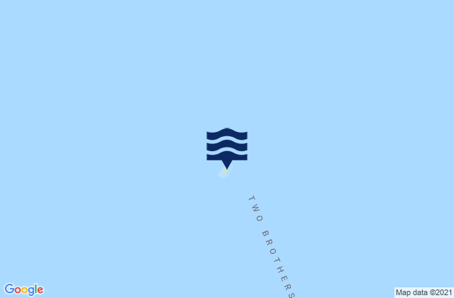 Mapa da tábua de marés em Peak Island, Australia