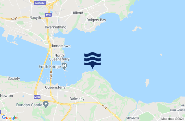 Mapa da tábua de marés em Peatdraught Bay, United Kingdom