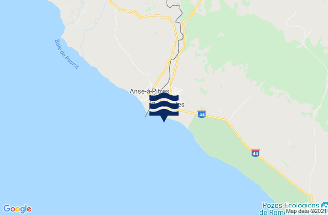Mapa da tábua de marés em Pedernales, Dominican Republic