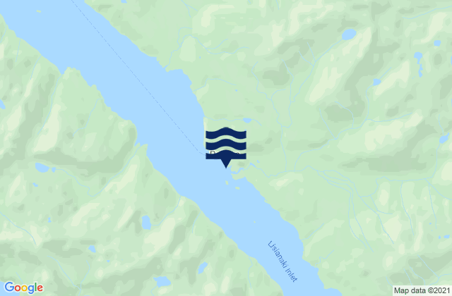 Mapa da tábua de marés em Pelican Harbor Lisianski Inlet Ak, United States